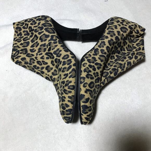 Thierry Rabotin Ella leopard fabric booties with suede heels 36 made in Italy - Picture 8 of 14